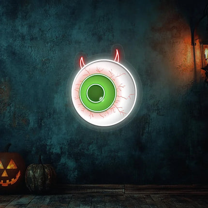 Eyeball Halloween Neon Sign | Indoor | Wall Mounting