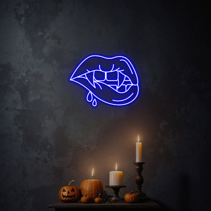 Vampire Lips Neon Sign | Indoor | Wall Mounting