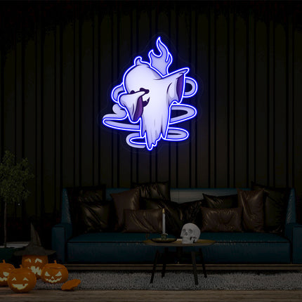 Stylish Ghoul Dab Neon Artwork | Indoor | Wall Mounting