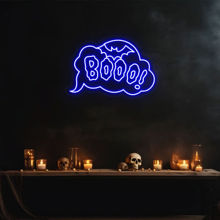 Spooky Booo Neon Sign | Indoor | Wall Mounting