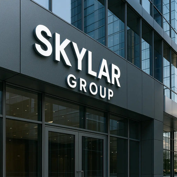 Skylar Group corporate building channel letters signage