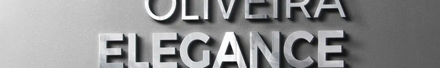 Oliveira Elegance beauty stylist fabricated metal logo sign