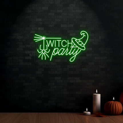 Witch Party Neon Sign | Indoor | Wall Mounting