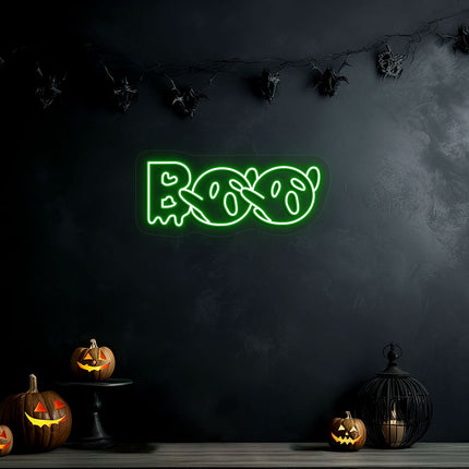Boo With Ghouls Neon Sign | Indoor | Wall Mounting
