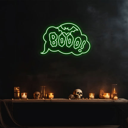 Spooky Booo Neon Sign | Indoor | Wall Mounting