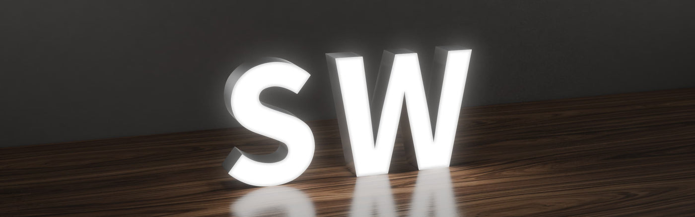 SW face-lit (Trimless) channel letters ON