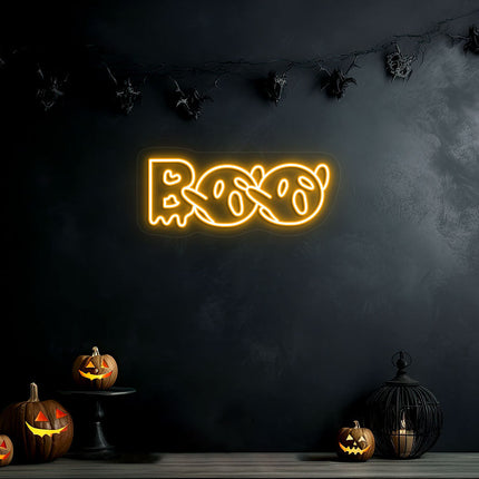 Boo With Ghouls Neon Sign | Indoor | Wall Mounting