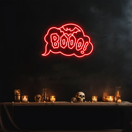 Spooky Booo Neon Sign | Indoor | Wall Mounting