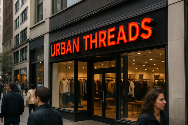 Thread Cut Sign Shop Front Fabricated Letters Metal Signs At Wholesale Pricing – Signs At Wholesale UK