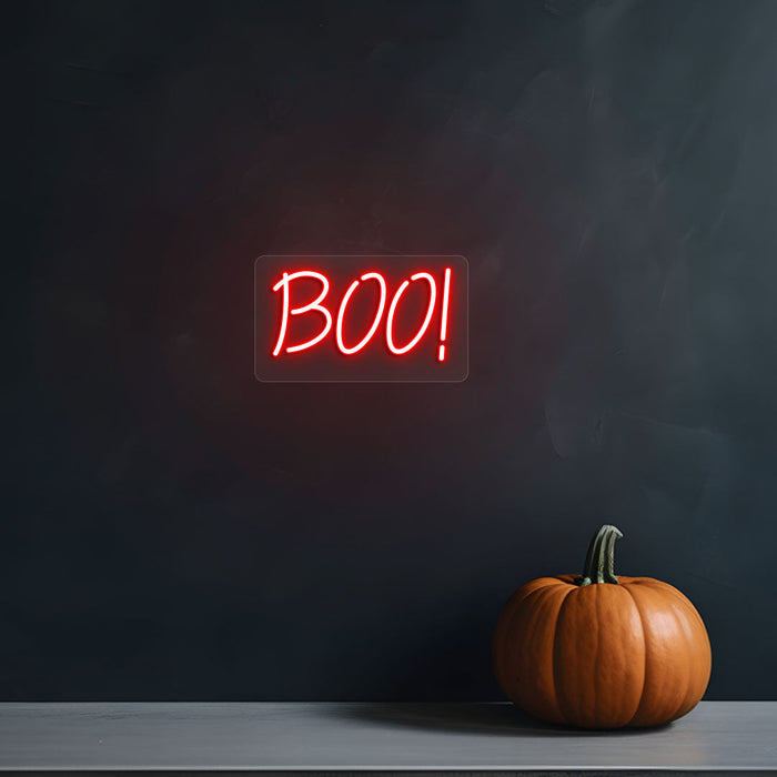 Boo Neon Sign | Indoor | Wall Mounting