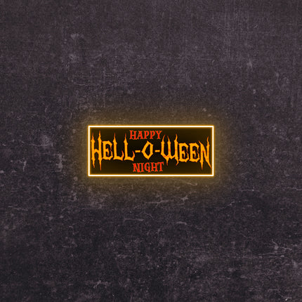 Hell-O-Ween Neon Artwork | Indoor | Wall Mounting