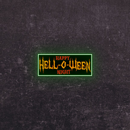 Hell-O-Ween Neon Artwork | Indoor | Wall Mounting