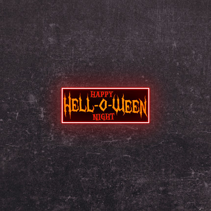 Hell-O-Ween Neon Artwork | Indoor | Wall Mounting