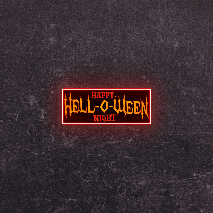 Hell-O-Ween Neon Artwork | Indoor | Wall Mounting