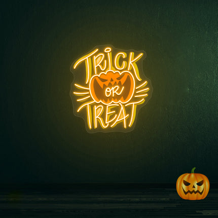 Trick Or Treat Neon Artwork | Indoor | Wall Mounting