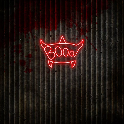 Scary Boo Text Neon Sign | Indoor | Wall Mounting